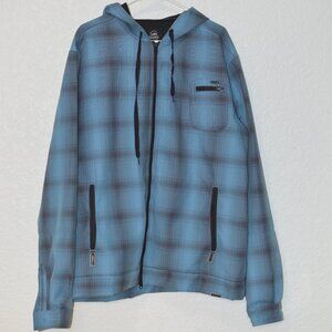 Mens Zoic Blue Jacket with Hood Size XL (100% polyester)